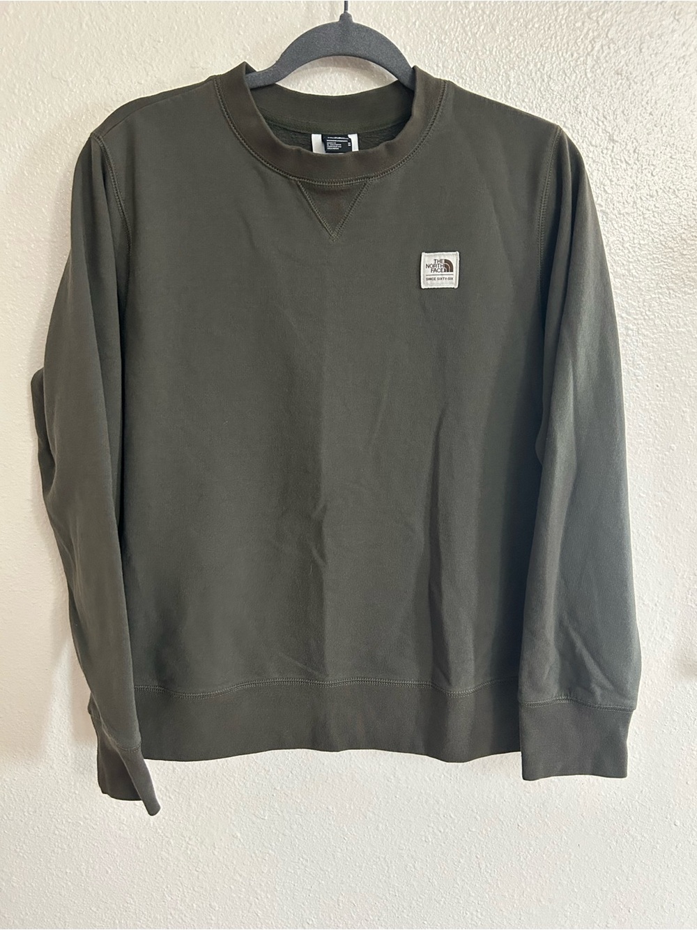 The North Face Olive Green Crewneck Sweatshirt Womens Size M